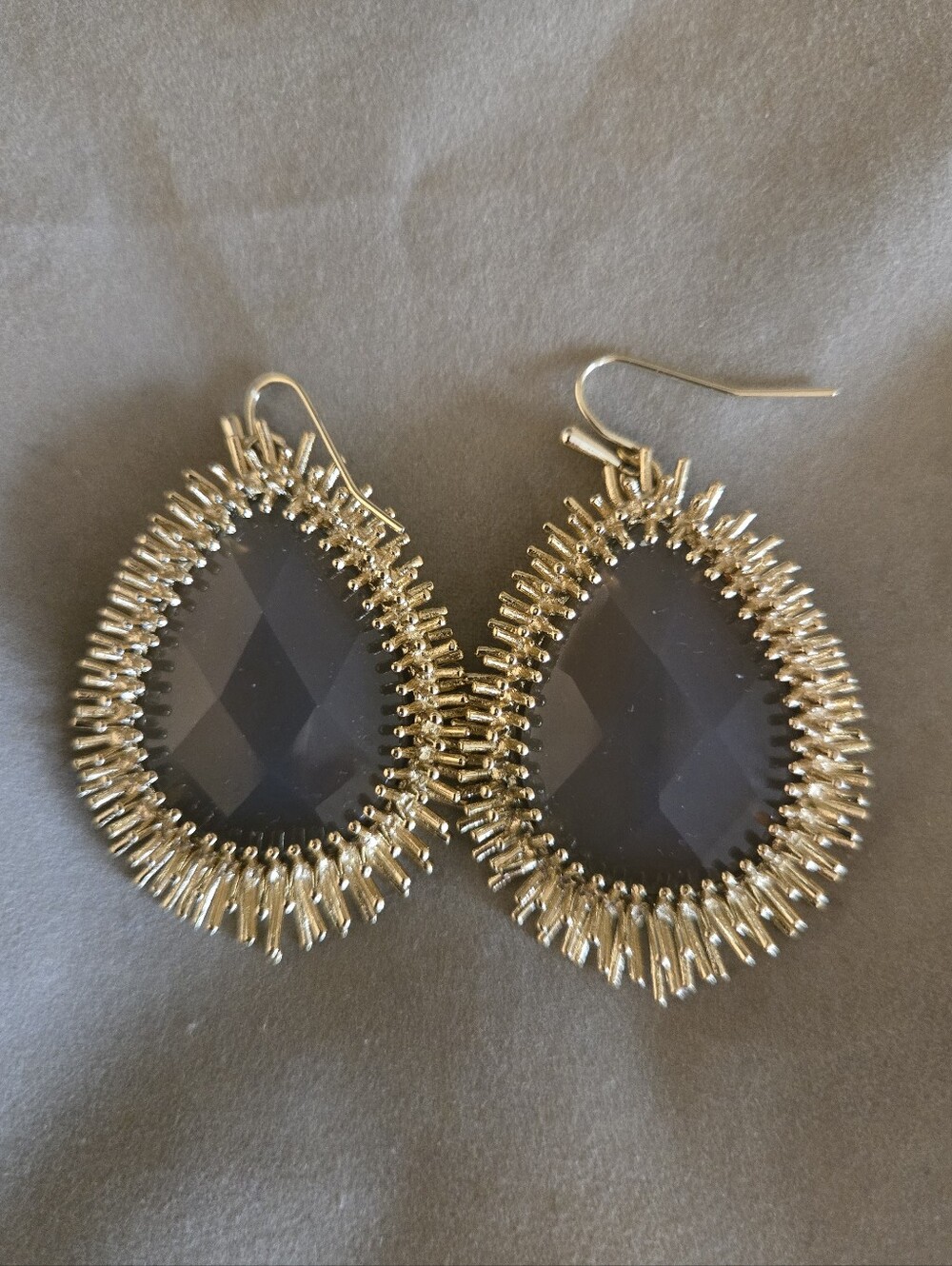 Kendra Scott Purple Banded Agate Mercer Earrings